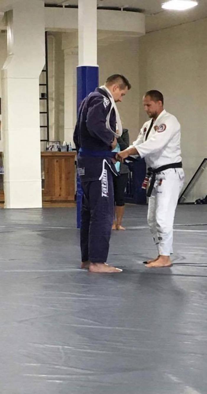 Blue belt · September 15, 2017 · Promoted by Jeff Curran