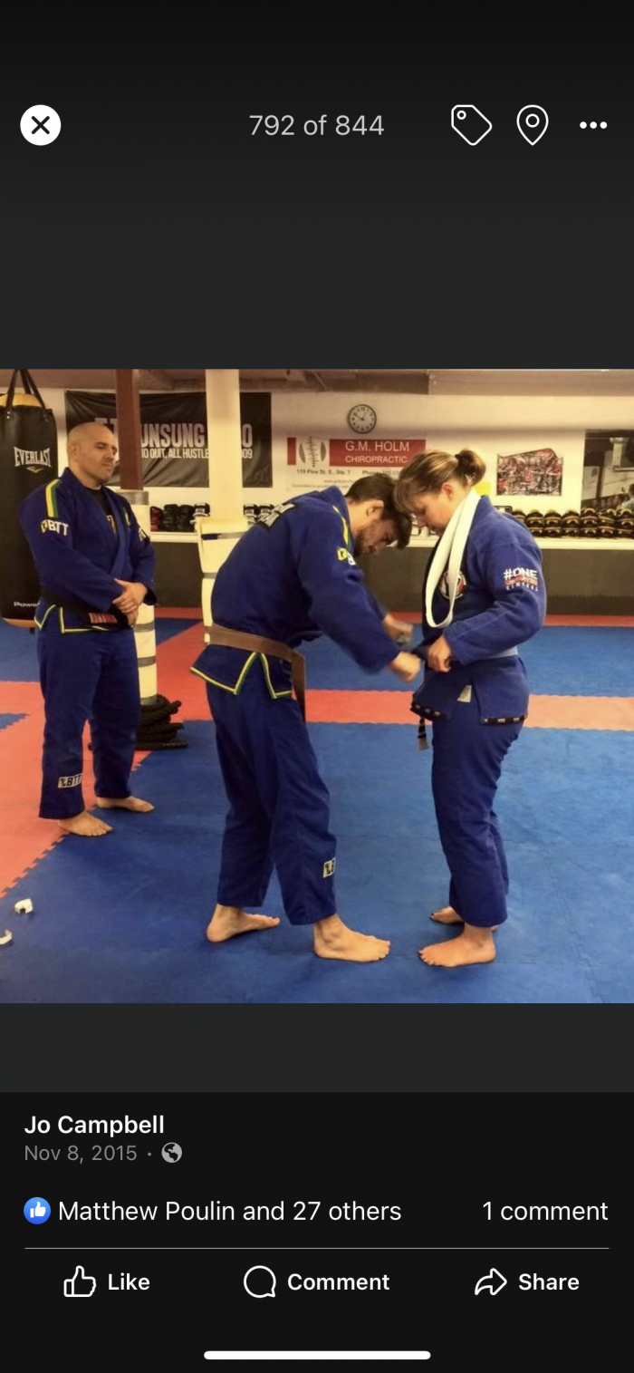 Blue belt · November 15, 2015 · Promoted by Matthew Poulin