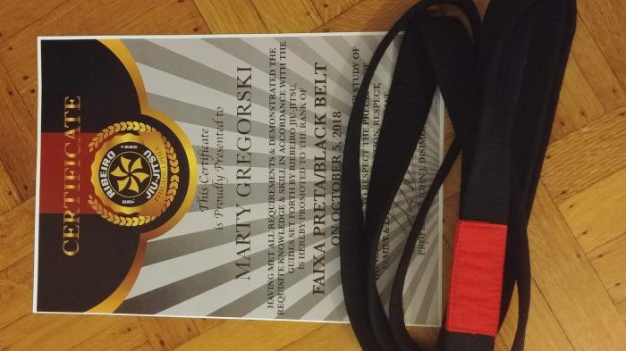 Black belt · October 5, 2018 · Promoted by John Disimone