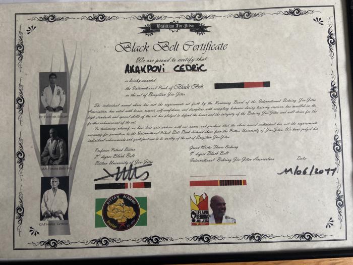 Black belt · June 11, 2011 · Promoted by Patrick BITTAN
