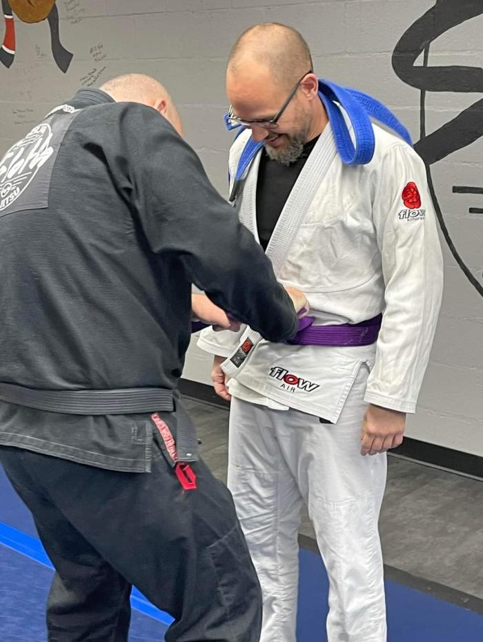 Purple belt · October 17, 2022 · Promoted by Nathan Hallford