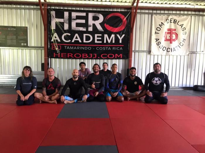 Training at Hero BJJ in Costa Rica