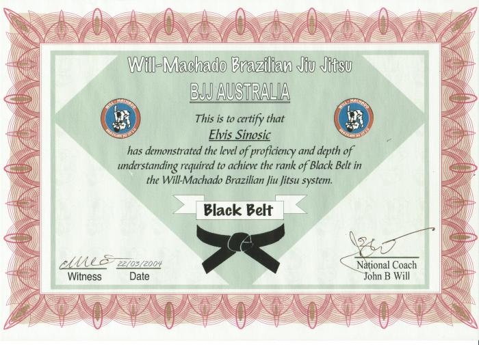 White belt · October 1, 1995