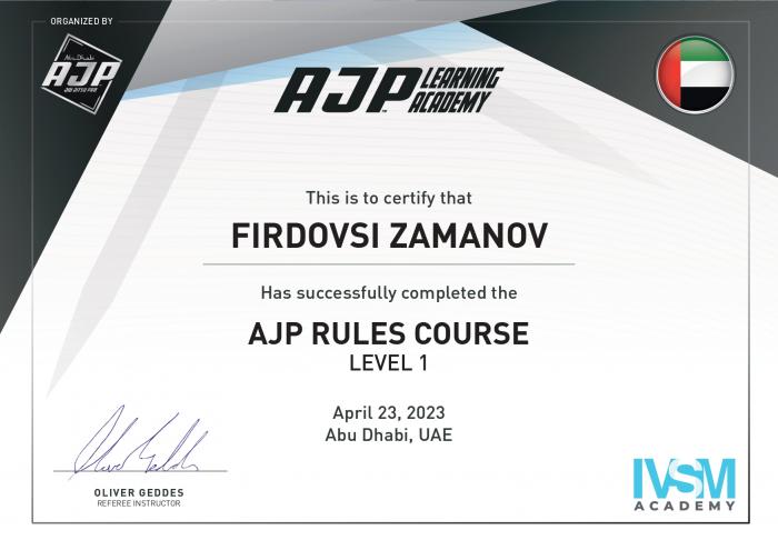 Certificate - AJP Learning Academy