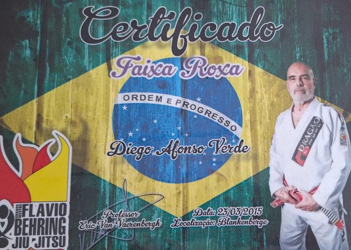 Purple belt · March 23, 2015 · Promoted by Eric Van Vaerenbergh