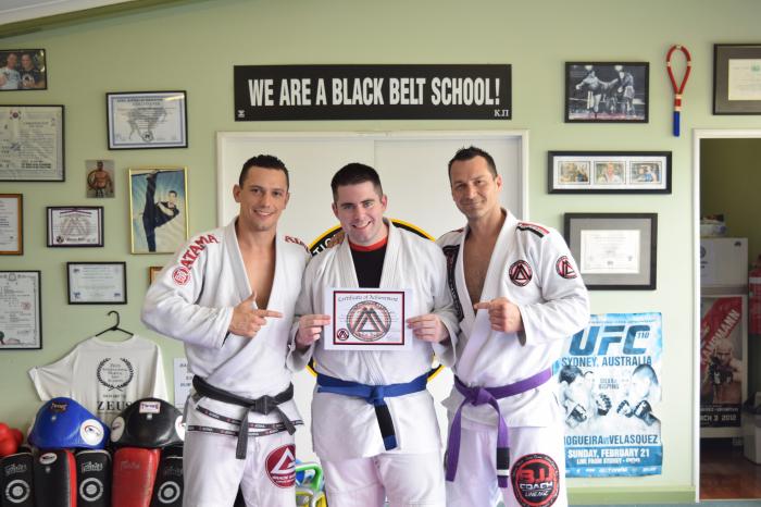 Blue belt · November 14, 2015 · Promoted by Costa Prasoulas