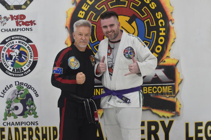 Purple belt · July 16, 2020 · Promoted by Fari Salievski