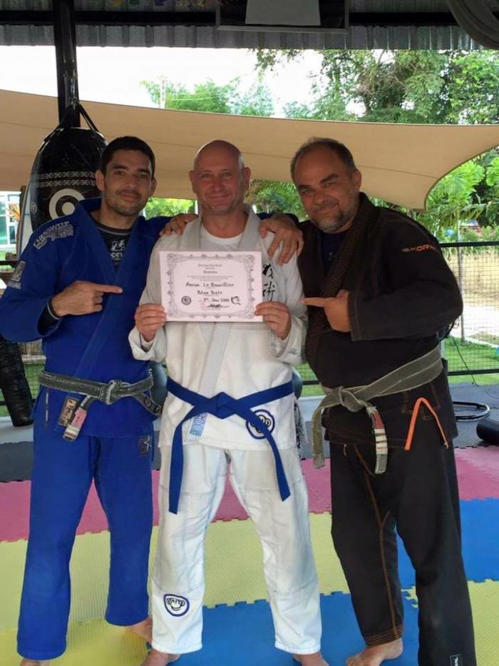 Graduacao do Aaron Le Boutillier Faixa Azul