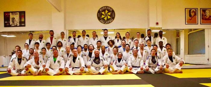 Me, the chunky black belt in the fist row on left
