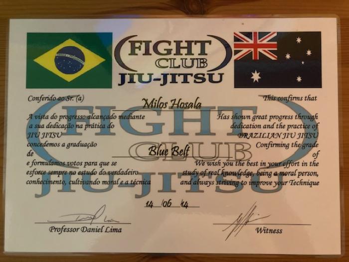 Blue belt · June 14, 2014 · Promoted by Daniel Lima
