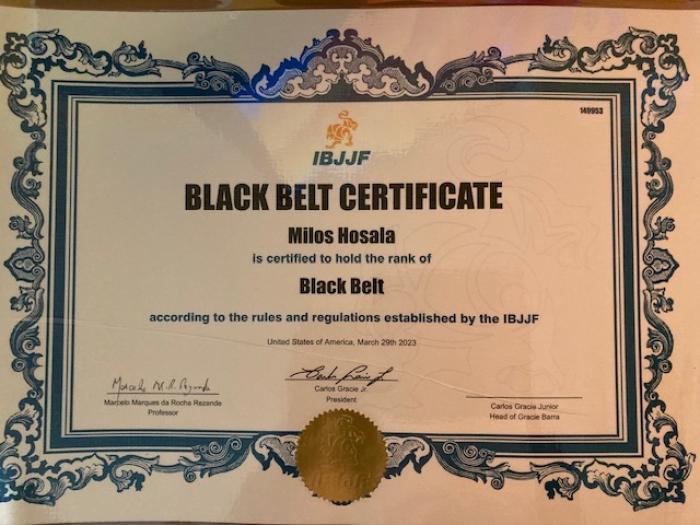 Black belt · October 16, 2022 · Promoted by Pedro Rodrigues