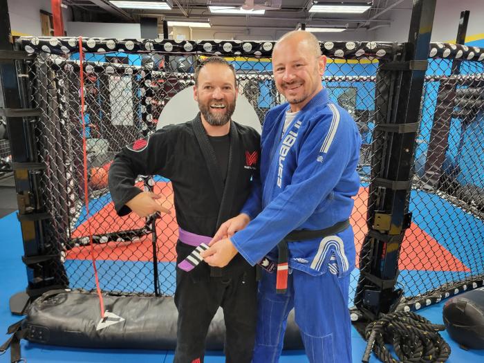 Purple belt · June 18, 2021 · Promoted by Kaz