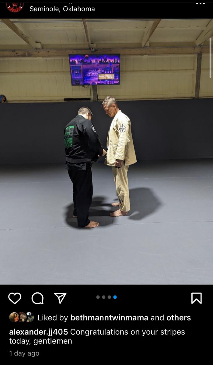 Blue belt · April 4, 2022 · Promoted by Steven Alexander
