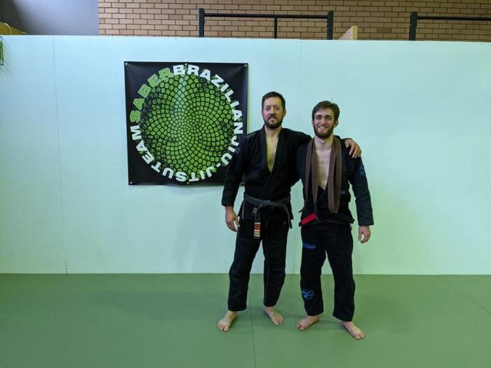 Black belt with Paul Sayers