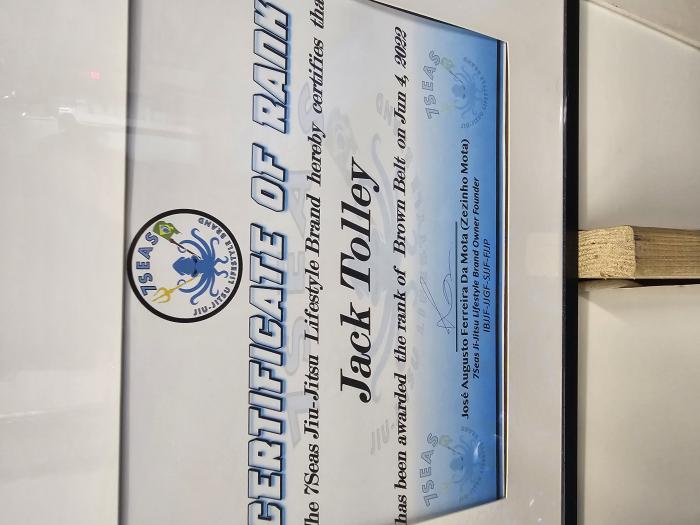 Brown belt · June 4, 2022 · Promoted by Zezinho Mota