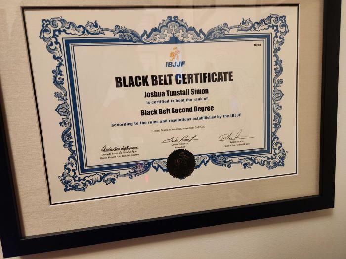 IBJJF 2nd Degree Black Belt Certification