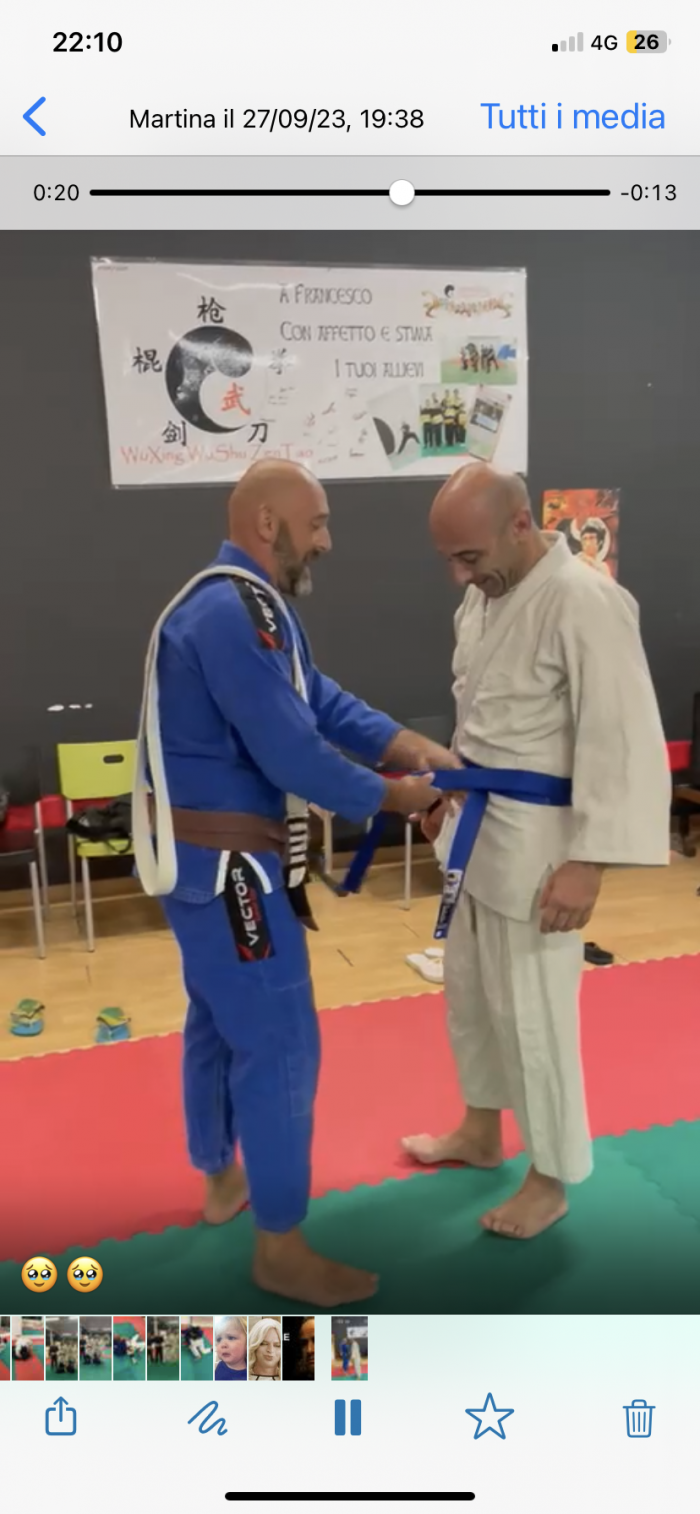 Blue belt · October 1, 2023 · Promoted by Roberto Meneguetti Almeida>Simone Bracci