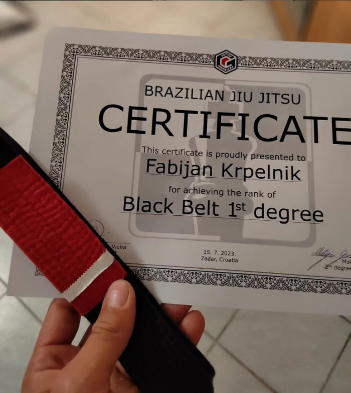 Black belt 1st degree · July 15, 2023 · Promoted by Ricardo Vieira