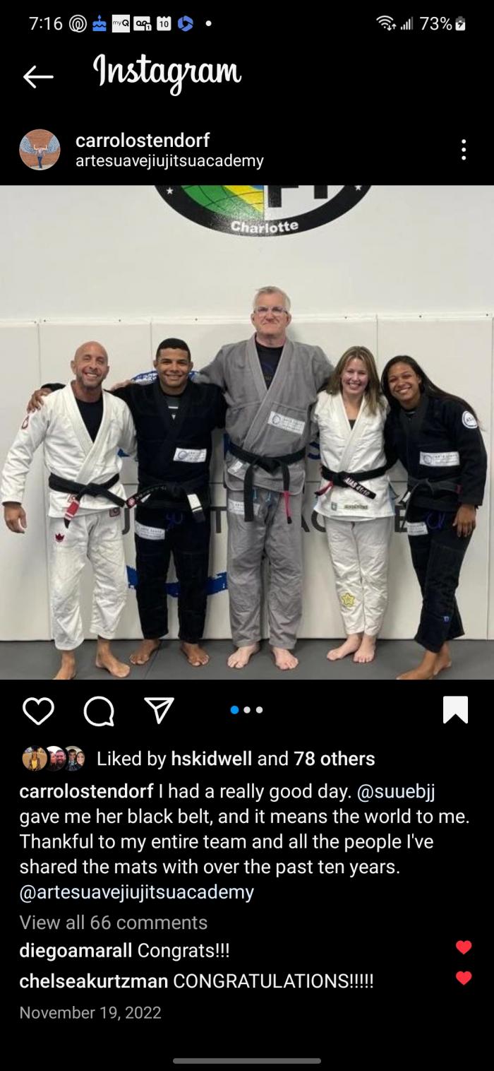 Black belt · November 19, 2022 · Promoted by Suellen Lima de Souza