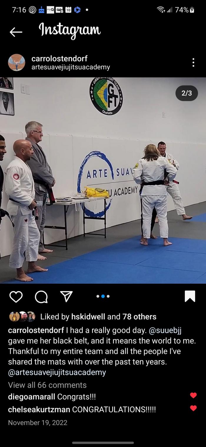 Black belt · November 19, 2022 · Promoted by Suellen Lima de Souza
