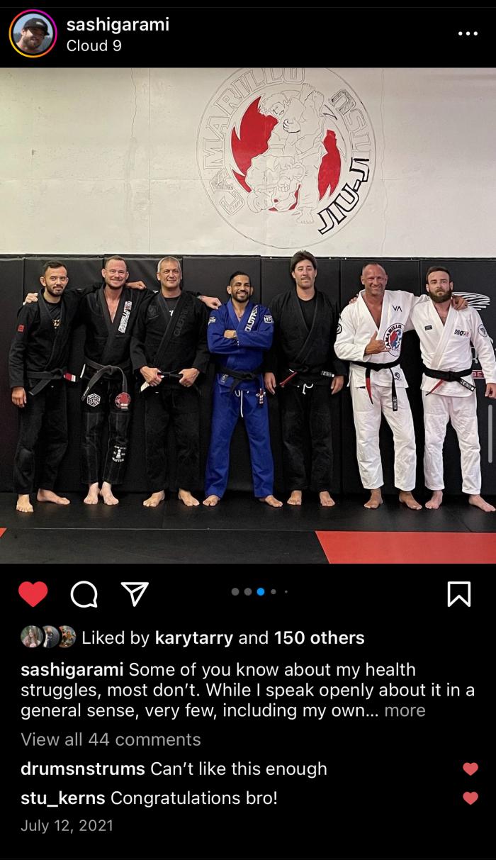 Black belt · July 12, 2021 · Promoted by Daniel Camarillo