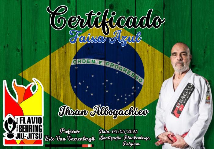 Blue belt · May 5, 2023 · Promoted by Eric Van Vaerenbergh