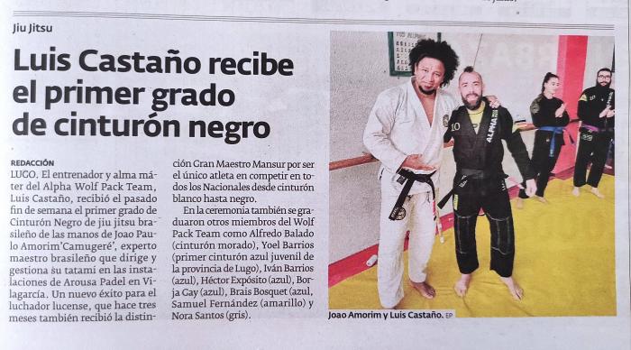 Black belt 1st degree · September 6, 2023 · Promoted by João Alves