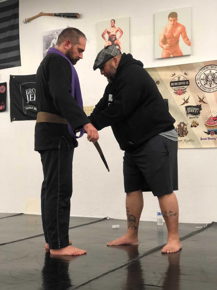 Brown belt · October 10, 2023 · Promoted by Gilbert Olivas