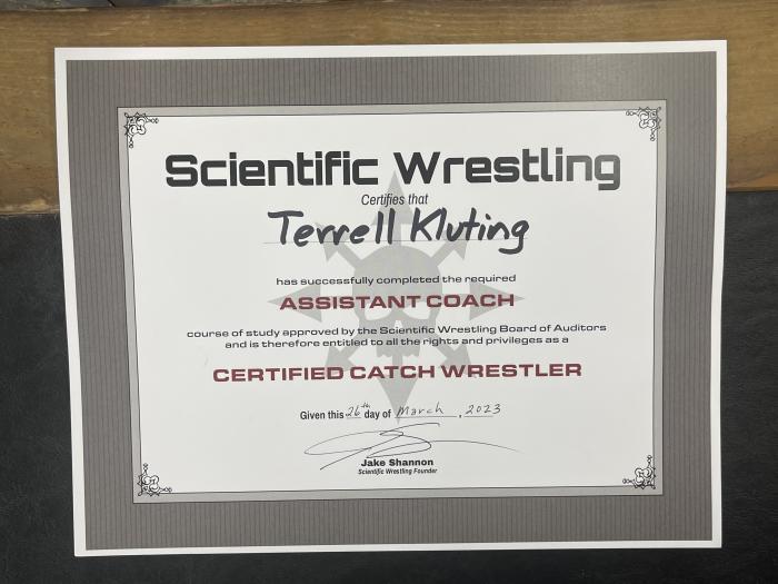 Scientific Wrestling Assistant Coach