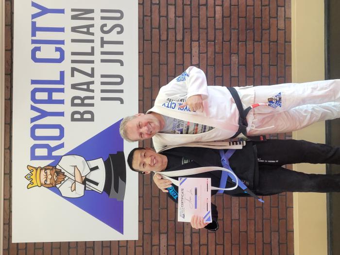 Blue belt · October 14, 2023 · Promoted by Professor Rob Veltman