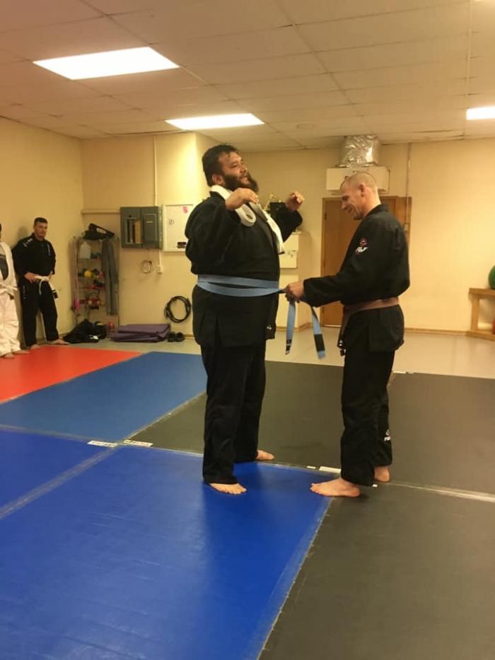 Blue belt · February 18, 2020 · Promoted by Logan morrow