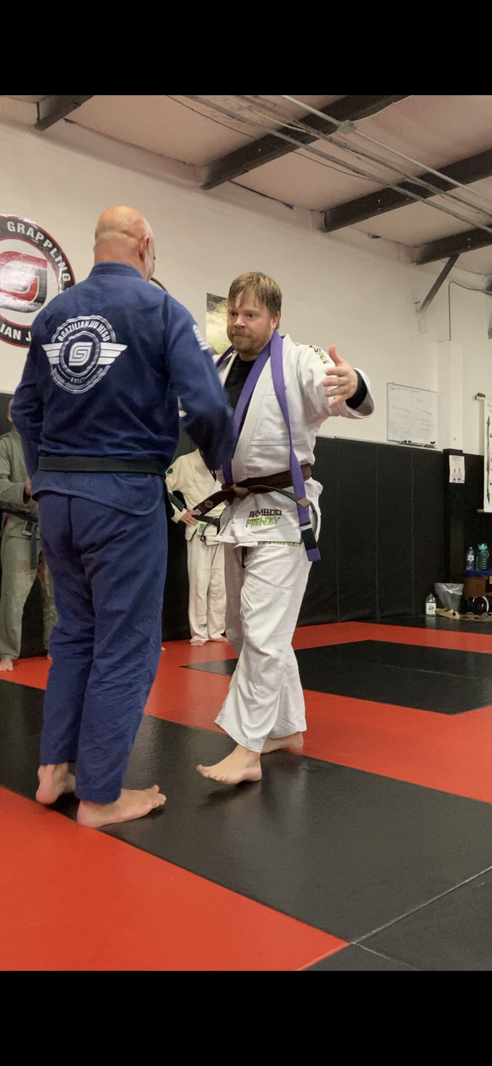 Coming in for the promotion hug (Prof. Jeremy Arel)