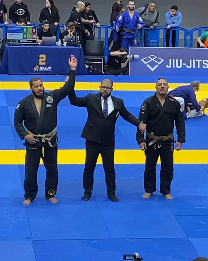 First fight at the European IBJJF 2023 master 1 ultra heavy I lost but decided to compete at the European every year until I’ll win 💪🏾