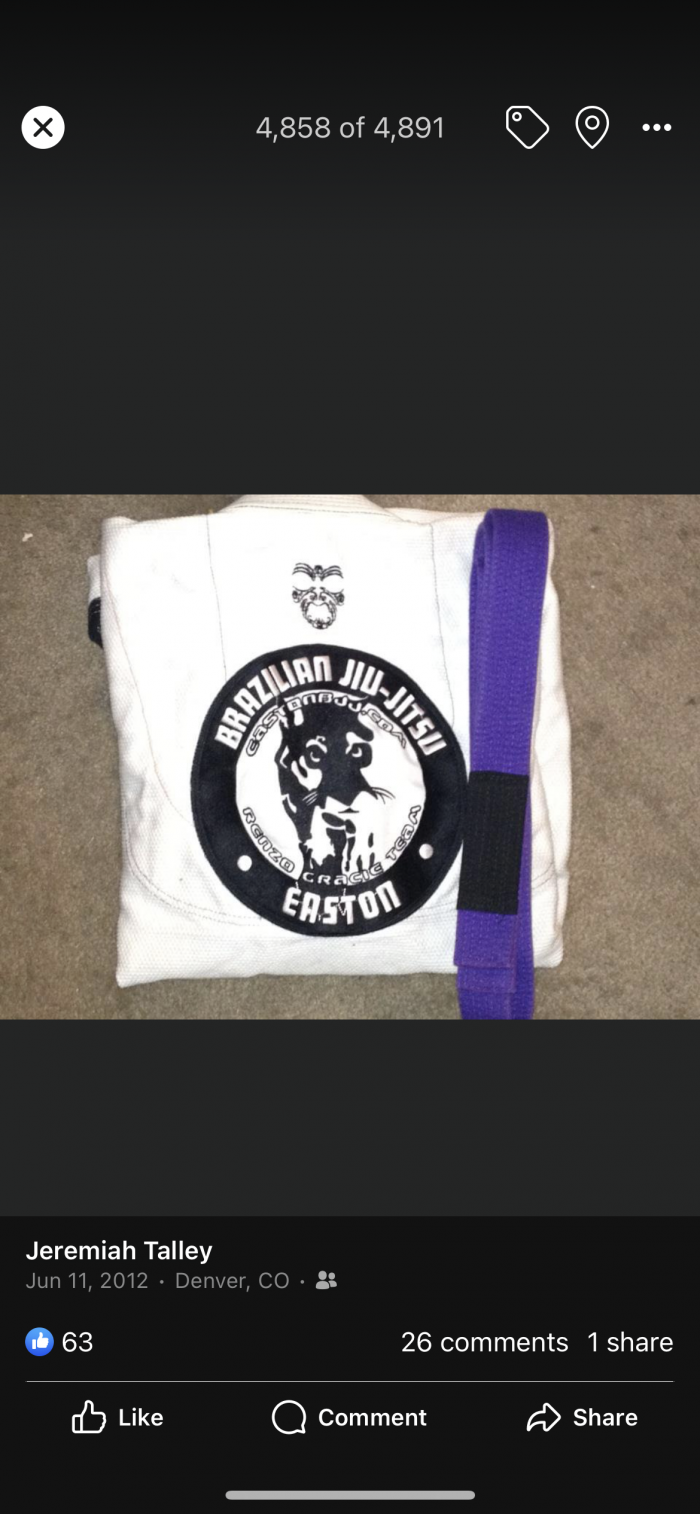 Purple belt · June 19, 2012 · Promoted by Elliot Marshall