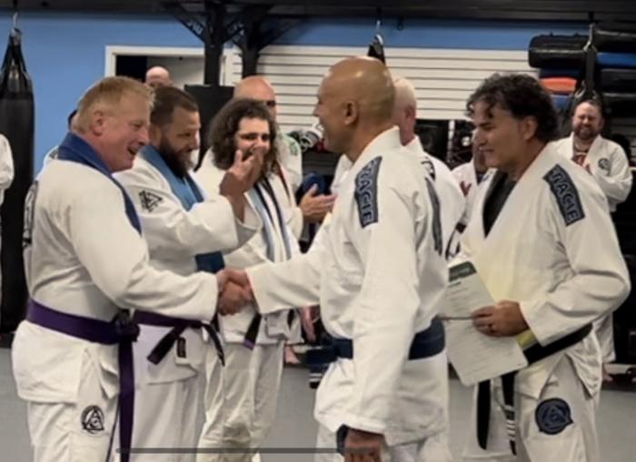 Purple belt · September 25, 2023 · Promoted by Master Joyce Gracie