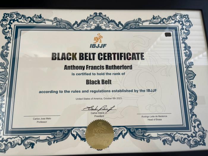 Black belt · September 23, 2023 · Promoted by Carlos Melo