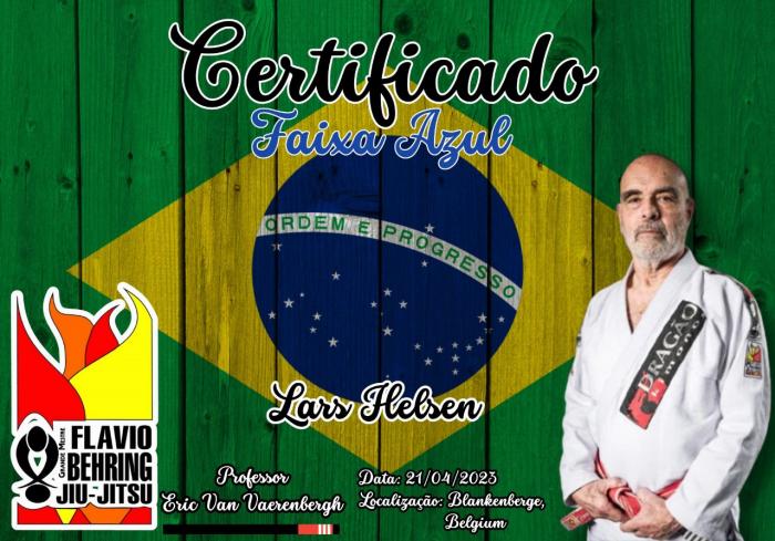 Blue belt · April 21, 2023 · Promoted by Eric Van Vaerenbergh