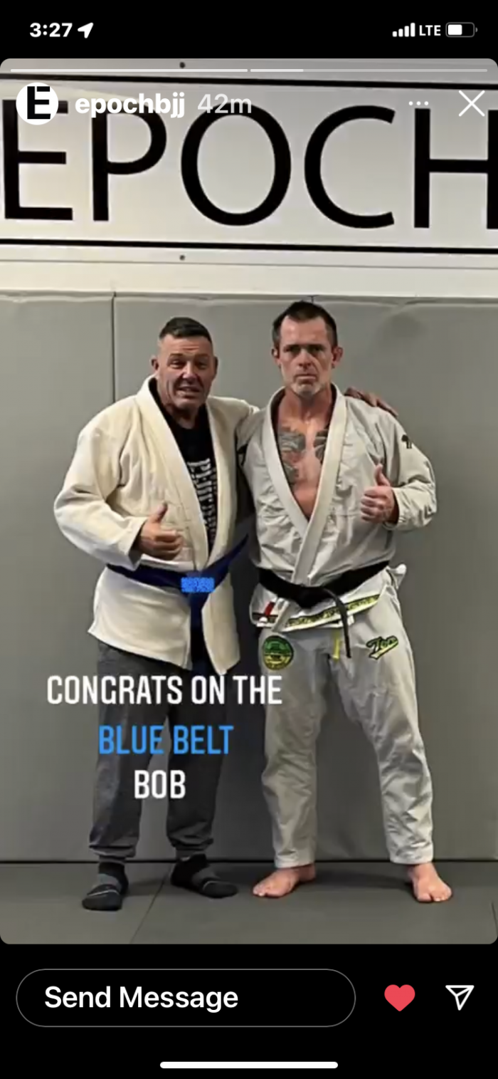 Blue belt · February 20, 2022 · Promoted by Brian Mingia