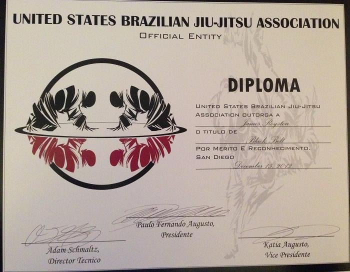 Black belt · December 15, 2012 · Promoted by Paulo Fernando