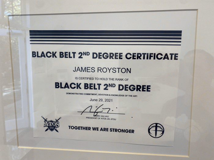 Black belt 2nd degree · June 29, 2021 · Promoted by Andre Galvao