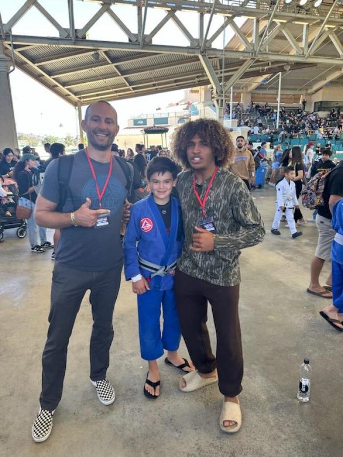 With Student and Kade Ruotolo at Jiu Jitsu World League San Diego