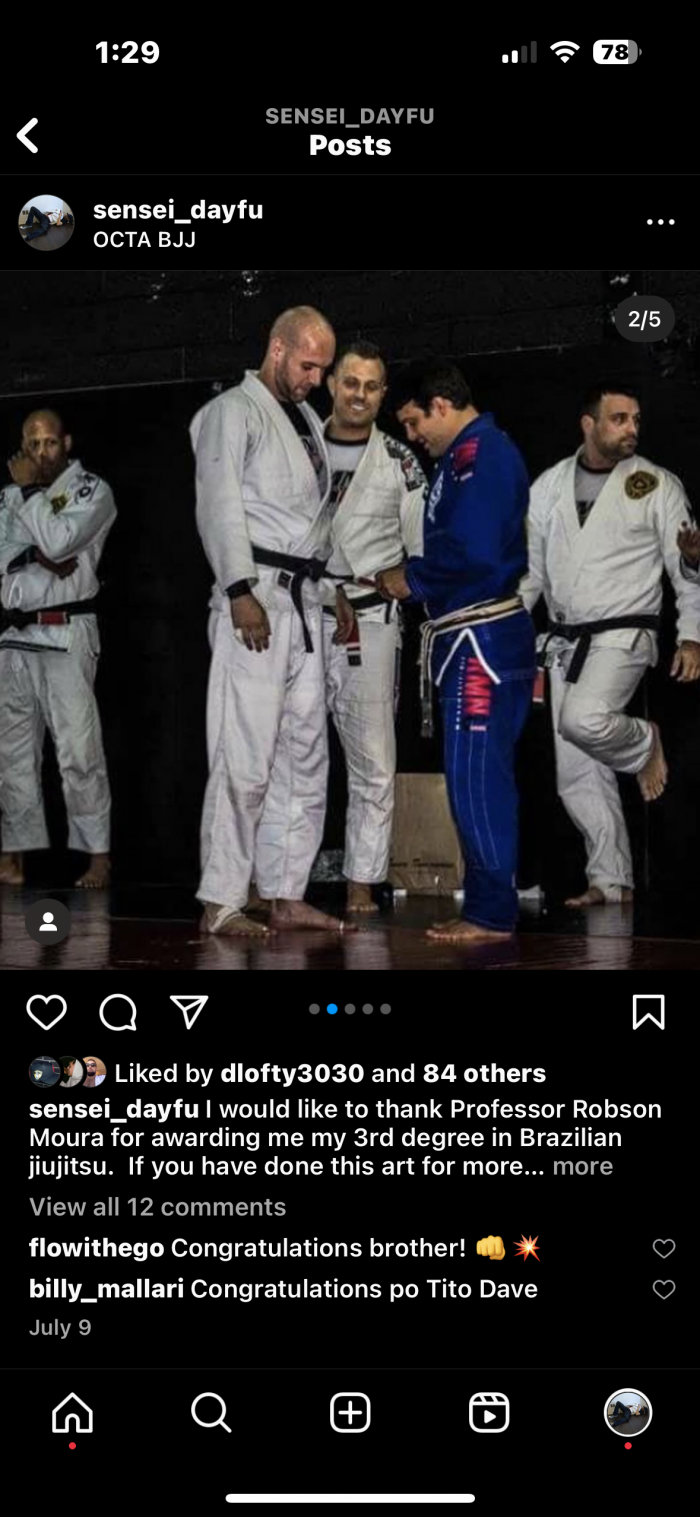 Black belt 1st degree · September 26, 2017 · Promoted by Robson moura