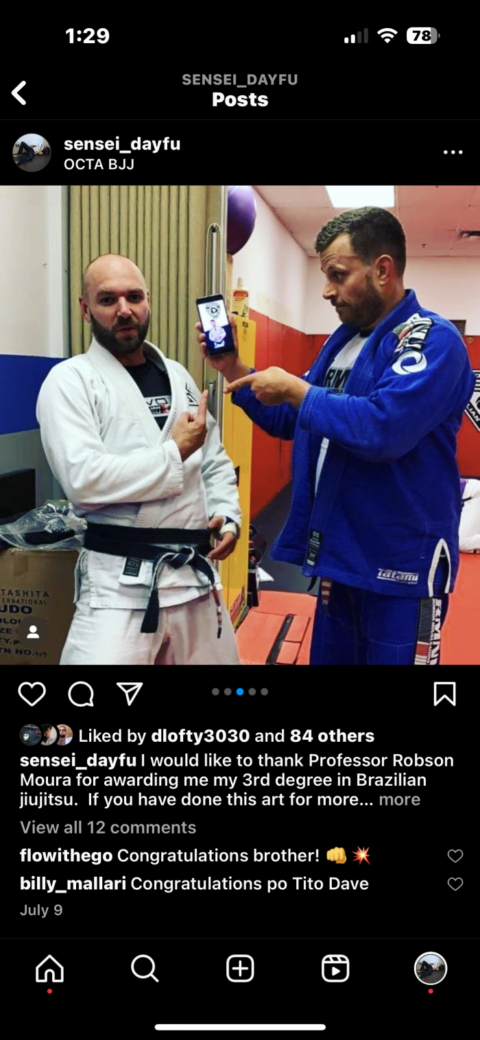 Black belt 2nd degree · July 26, 2020 · Promoted by Robson moura