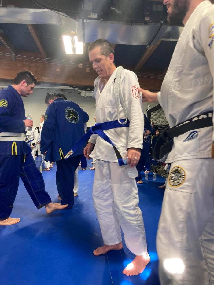 Blue belt · December 4, 2021 · Promoted by Kirk Huff