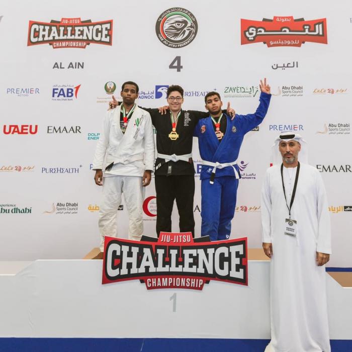 First place in Jiu-Jitsu Challenge Championship- Al Ain