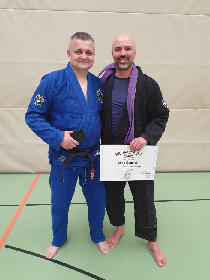 Brown belt · September 22, 2023 · Promoted by Jaro