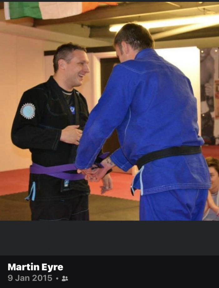 Purple belt · January 8, 2015 · Promoted by Ian Rossiter