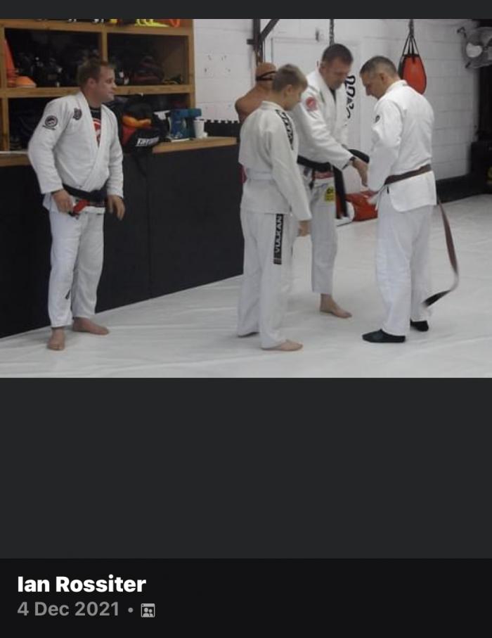 Black belt · December 4, 2021 · Promoted by Ian Rossiter