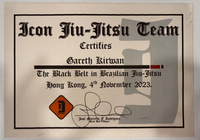 Black belt · November 4, 2023 · Promoted by José Marcello F. Rodrigues