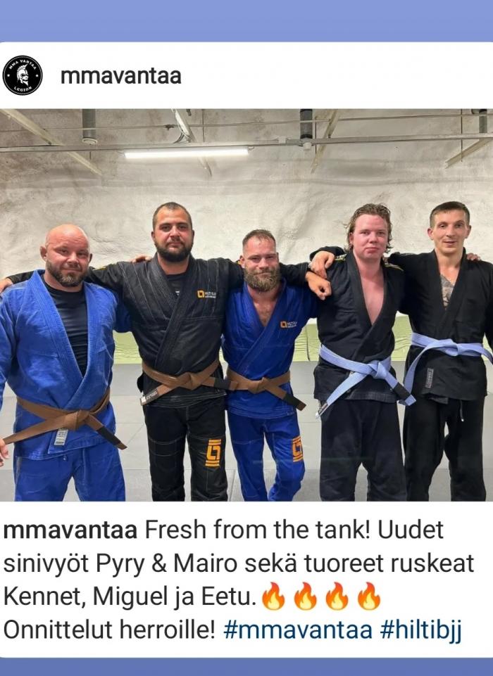 Blue belt · August 28, 2023 · Promoted by Aleksi Tolin